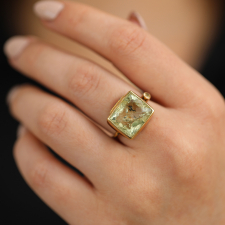 Rectangular Beryl Cocktail Ring