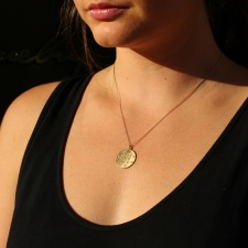 Gemini 14k Gold Diamond Constellation Astrology Necklace