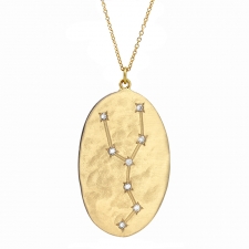 Taurus 14k Gold Diamond Constellation Necklace