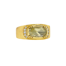 Rosecut Diamond Engraved Ring
