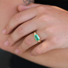 Bauhaus Emerald Diamond Ring Image