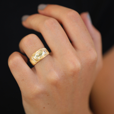 Rosecut Diamond Engraved Ring Image
