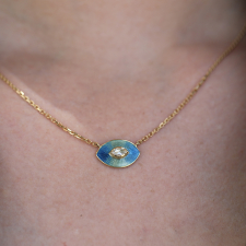 Talisman Enamel Diamond Necklace