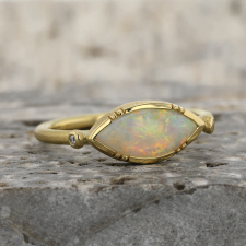 Marquise Opal 18k Gold Ring Image