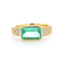 Bauhaus Emerald Diamond Ring Image