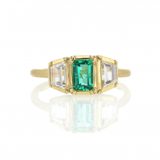 Harmony Emerald Diamond 18k Gold Ring