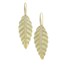 Maya Leaf Diamond Earrings Image