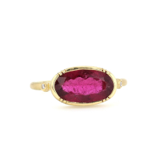 Rubellite Orbit Ellipse Ring