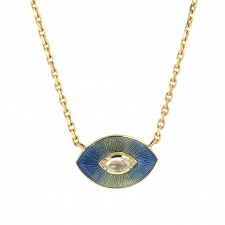 Talisman Enamel Diamond Necklace