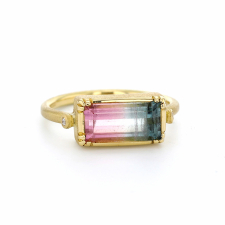 Bi Color Tourmaline 18k Yellow Gold ring Image