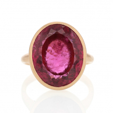 Rubellite 18k Rose Gold Ring