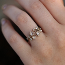 Lily of the Valley White Gold Diamond Ring