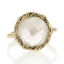 Rainbow Moonstone All 14k Gold Lace Ring