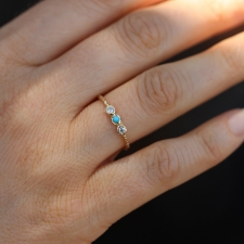 Gold Turquoise and Diamond Ring Image