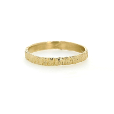 Textured 14k Gold Band Ring Image