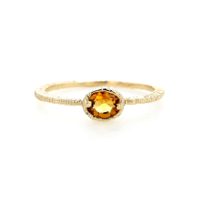 Citrine Prong 14k Gold Ring Image