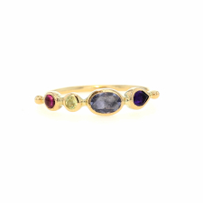 Amethyst, Blue Sapphire, Chrysoberyl and Spinel Simple Ring Image