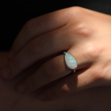 Teardrop Australian Opal ring Image