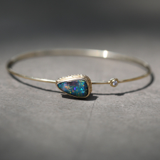 Asymmetrical Boulder Opal Gold Bracelet Image
