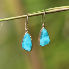 Chrysocolla Drusy Earrings