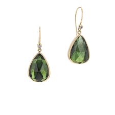 Green Tourmaline Teardrop Earrings