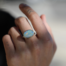 Oval Australian Jelly Opal Ring Image