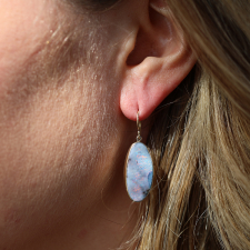 Boulder Opal Wing Gold Earrings Image