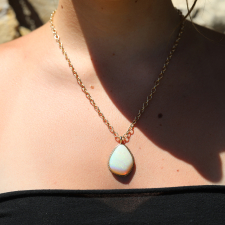 Mintabie Opal 14k Gold Pendant Image