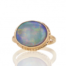 Mintabie Australian Opal Gold Ring