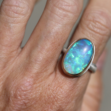Vertical Australian Opal Ring Image