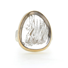 Rock Crystal Bear Claw Ring Image