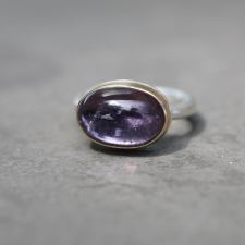 Small Oval Purple Tourmaline Ring