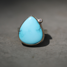 Teardrop Kingman Turquoise Ring Image
