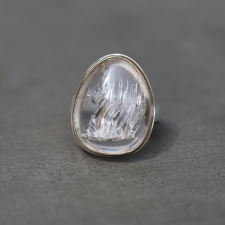 Rock Crystal Bear Claw Ring Image