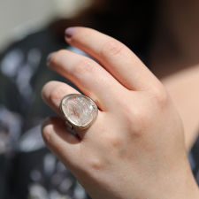 Rock Crystal Bear Claw Ring Image