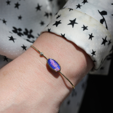 Oval Australian Opal Gold Bracelet Image