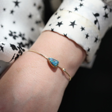 Asymmetrical Boulder Opal Gold Bracelet Image