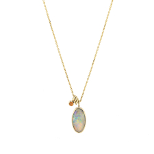 Oval Mintabe Australian Opal Necklace Image