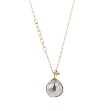 Asymmetrical Keishi Pearl Necklace Image