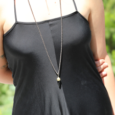 Oak Onyx Long Necklace
