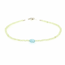 Periodot and Apatite Beaded Bracelet