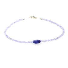 Tanzanite and Sapphire Beaded Bracelet