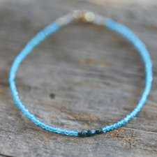 Apatite and Blue Diamond Beaded Bracelet Image