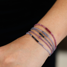 Sapphire, Iolite, Tanzanite and Rainbow Moonstone Bracelet