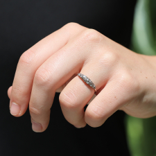 White Gold Cocoon White Diamond Ring
