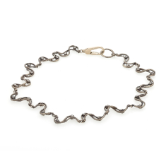 Swirl White Gold Diamond Bracelet