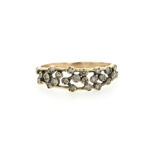 Yellow Gold Floating Diamond Ring
