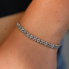 White Diamond Lace Bracelet