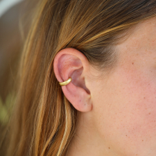 Hammered Gold Ear Cuff