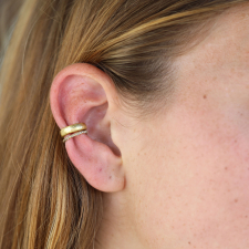Thin Champagne Diamond Ear Cuff